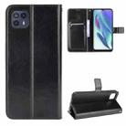 For Motorola Moto G50 5G Crazy Horse Texture Horizontal Flip Leather Case with Holder & Card Slots & Lanyard(Black) - 1