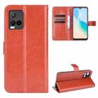 For vivo Y33s / Y21 / Y21s Crazy Horse Texture Horizontal Flip Leather Case with Holder & Card Slots & Lanyard(Brown) - 1