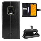 For Doogee S59 / S59 Pro Crazy Horse Texture Horizontal Flip Leather Case with Holder & Card Slots & Lanyard(Black) - 1