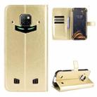 For Doogee S88 Plus / S88 Pro Crazy Horse Texture Horizontal Flip Leather Case with Holder & Card Slots & Lanyard(Gold) - 1