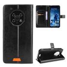 For Oukitel WP13 5G Crazy Horse Texture Horizontal Flip Leather Case with Holder & Card Slots & Lanyard(Black) - 1