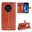 For Oukitel WP13 5G Crazy Horse Texture Horizontal Flip Leather Case with Holder & Card Slots & Lanyard(Brown) - 1