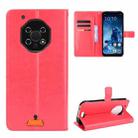 For Oukitel WP13 5G Crazy Horse Texture Horizontal Flip Leather Case with Holder & Card Slots & Lanyard(Red) - 1