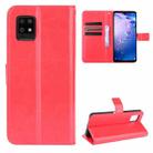 For Aquos Zero6 Crazy Horse Texture Horizontal Flip Leather Case with Holder & Card Slots & Lanyard(Red) - 1