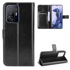 For Xiaomi Mi 11T / 11T Pro Crazy Horse Texture Horizontal Flip Leather Case with Holder & Card Slots & Lanyard(Black) - 1