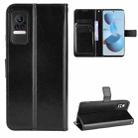 For Xiaomi Civi Crazy Horse Texture Horizontal Flip Leather Case with Holder & Card Slots & Lanyard(Black) - 1
