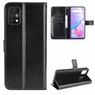 For Umidigi A11 Pro Max Crazy Horse Texture Horizontal Flip Leather Case with Holder & Card Slots & Lanyard(Black) - 1