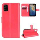 For ZTE Blade A31 Crazy Horse Texture Horizontal Flip Leather Case with Holder & Card Slots & Lanyard(Red) - 1