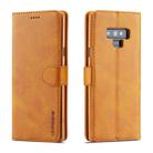 For Galaxy Note 9 LC.IMEEKE Calf Texture Horizontal Flip Leather Case, with Holder & Card Slots & Wallet(Yellow) - 1