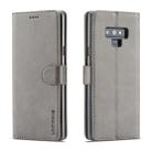 For Galaxy Note 9 LC.IMEEKE Calf Texture Horizontal Flip Leather Case, with Holder & Card Slots & Wallet(Grey) - 1