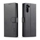 For Galaxy Note 10 LC.IMEEKE Calf Texture Horizontal Flip Leather Case, with Holder & Card Slots & Wallet(Black) - 1