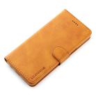 For Galaxy S9 LC.IMEEKE Calf Texture Horizontal Flip Leather Case, with Holder & Card Slots & Wallet(Yellow) - 6