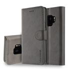 For Galaxy S9 LC.IMEEKE Calf Texture Horizontal Flip Leather Case, with Holder & Card Slots & Wallet(Grey) - 1