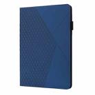 For iPad mini 6 Rhombus Skin Feel Horizontal Flip Tablet Case with Card Slots & Holder & Sleep / Wake-up Function(Royal Blue) - 2