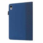 For iPad mini 6 Rhombus Skin Feel Horizontal Flip Tablet Case with Card Slots & Holder & Sleep / Wake-up Function(Royal Blue) - 3