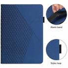 For iPad mini 6 Rhombus Skin Feel Horizontal Flip Tablet Case with Card Slots & Holder & Sleep / Wake-up Function(Royal Blue) - 4