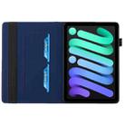 For iPad mini 6 Rhombus Skin Feel Horizontal Flip Tablet Case with Card Slots & Holder & Sleep / Wake-up Function(Royal Blue) - 6