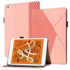 Rhombus Skin Feel Horizontal Flip Tablet Leather Case with Card Slots & Holder & Sleep / Wake-up Function For iPad mini (2019) / 4 / 3 / 2(Rose Gold) - 1