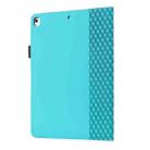 Rhombus Skin Feel Horizontal Flip Tablet Leather Case with Card Slots & Holder & Sleep / Wake-up Function For iPad 10.2 2021 / 2020 / 2019 / Pro 10.5 2019 / 2017(Lake Blue) - 3