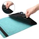 Rhombus Skin Feel Horizontal Flip Tablet Leather Case with Card Slots & Holder & Sleep / Wake-up Function For iPad 10.2 2021 / 2020 / 2019 / Pro 10.5 2019 / 2017(Lake Blue) - 5