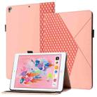 Rhombus Skin Feel Horizontal Flip Tablet Leather Case with Card Slots & Holder & Sleep / Wake-up Function For iPad 9.7 2018 / 2017(Rose Gold) - 1