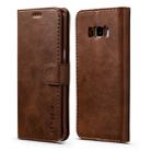 For Galaxy S8 Plus LC.IMEEKE Calf Texture Horizontal Flip Leather Case, with Holder & Card Slots & Wallet(Brown) - 1