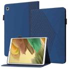 For Samsung Galaxy Tab A7 Lite 8.7 T220/T225 Rhombus Skin Feel Horizontal Flip Tablet Leather Case with Card Slots & Holder(Royal Blue) - 1