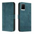 For vivo Y21(2021) / Y33s / Y21s Retro Skin Feel Horizontal Flip Soft TPU + PU Leather Case(Dark Green) - 1