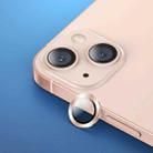 USAMS US-BH789 Metal Phone Rear Camera Lens Glass Film For iPhone 13 / 13 mini(Pink) - 1