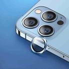 USAMS US-BH791 Metal Phone Rear Camera Lens Glass Film For iPhone 13 Pro Max / 13 Pro(Far Peak Blue) - 1
