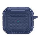 Diamond Shield Mecha TPU + PC Earphone Protective Case with Hook for AirPods 3(Royal Blue) - 2