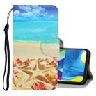 For Galaxy A10 / M10 3D Colored Drawing Horizontal Flip PU Leather Case with Holder & Card Slots & Wallet(Pentagram) - 1