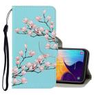 For Galaxy A40 3D Colored Drawing Horizontal Flip PU Leather Case with Holder & Card Slots & Wallet(Magnolia) - 1