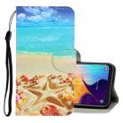 For Galaxy A70 3D Colored Drawing Horizontal Flip PU Leather Case with Holder & Card Slots & Wallet(Pentagram) - 1