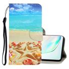 For Galaxy Note 10 3D Colored Drawing Horizontal Flip PU Leather Case with Holder & Card Slots & Wallet(Pentagram) - 1