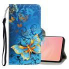 For Galaxy S10 3D Colored Drawing Horizontal Flip PU Leather Case with Holder & Card Slots & Wallet(Jade Butterfly) - 1