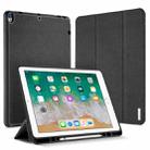 DUX DUCIS Domo Series Horizontal Flip Magnetic TPU + PU Leather Tablet Case with Three-folding Holder & Pen Slot For iPad Pro 12.9 inch 2017(Black) - 1