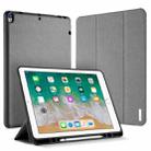 DUX DUCIS Domo Series Horizontal Flip Magnetic TPU + PU Leather Tablet Case with Three-folding Holder & Pen Slot For iPad Pro 12.9 inch 2017(Grey) - 1
