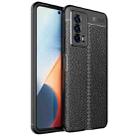 For vivo iQOO Z5 Litchi Texture TPU Shockproof Case(Black) - 1