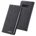 For Galaxy S10 LC.IMEEKE LC-002 Series Skin Hand Feeling PU + TPU Horizontal Flip Leather Case with Holder & Card Slot & Wallet(Black) - 1
