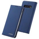 For Galaxy S10 LC.IMEEKE LC-002 Series Skin Hand Feeling PU + TPU Horizontal Flip Leather Case with Holder & Card Slot & Wallet(Blue) - 1