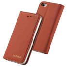 For iPhone 5 / 5s / SE LC.IMEEKE LC-002 Series Skin Hand Feeling PU + TPU Horizontal Flip Leather Case with Holder & Card Slot & Wallet(Brown) - 1