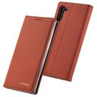 For Galaxy Note 10 LC.IMEEKE LC-002 Series Skin Hand Feeling PU + TPU Horizontal Flip Leather Case with Holder & Card Slot & Wallet(Brown) - 1