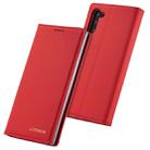 For Galaxy Note 10 LC.IMEEKE LC-002 Series Skin Hand Feeling PU + TPU Horizontal Flip Leather Case with Holder & Card Slot & Wallet(Red) - 1