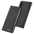For Huawei P30 LC.IMEEKE LC-002 Series Skin Hand Feeling PU + TPU Horizontal Flip Leather Case with Holder & Card Slot & Wallet(Black) - 1