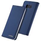For Galaxy S8 LC.IMEEKE LC-002 Series Skin Hand Feeling PU + TPU Horizontal Flip Leather Case with Holder & Card Slot & Wallet(Blue) - 1