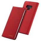 For Galaxy Note9 LC.IMEEKE LC-002 Series Skin Hand Feeling PU + TPU Horizontal Flip Leather Case with Holder & Card Slot & Wallet(Red) - 1