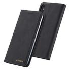 For iPhone XR LC.IMEEKE LC-002 Series Skin Hand Feeling PU + TPU Horizontal Flip Leather Case with Holder & Card Slot & Wallet(Black) - 1