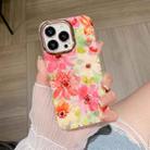 For iPhone 13 Pro Glitter Powder Electroplating Flower Shockproof Phone Case (Flower S4) - 1