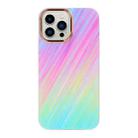 For iPhone 13 Pro Max Glitter Powder Electroplating Color Marble Shockproof Phone Case (Meteor C3) - 2